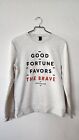 Men's Top New Size Small Cotton On Unisex Sweater Pullover Fortune Graphic