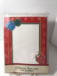8 Christmas Photo Cards With Envelopes - Picture 1 of 2