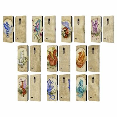 OFFICIAL AMY BROWN MYTHICAL LEATHER BOOK WALLET CASE FOR LG PHONES 1 - Image 1 of 4