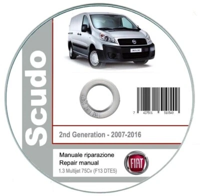 Fiat Scudo - Peugeot Expert - Citroen Jumpy (2007-16) manuale officina su cd - Immagine 1 di 4