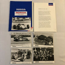 1983 Honda F1 Racing Press Kit Formula One Cars Photo + GERMAN Text 