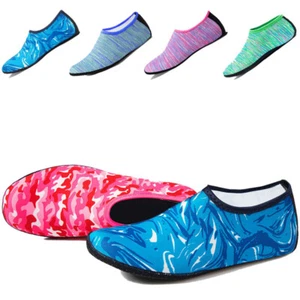 Water Socks Barefoot Skin Shoes Quick-Dry Aqua Beach Water Swim Sports Vacation - Picture 1 of 31
