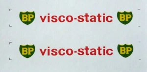Matchbox Lesney Stickers for No.56a London Trolley Bus 'BP VISCO-STATIC' rarer - Picture 1 of 2