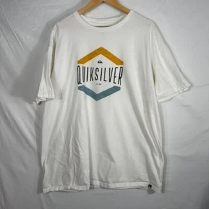 Camiseta Quiksilver Para Hombre Logotipo Talla XXL Blanca - Imagen 1 de 7
