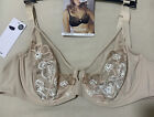 M&S EMBRACE EMBROIDERY UNDERWIRED Nonpadded FULLCUP Bra OPALINE NUDE Size 32A
