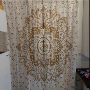 Indian Hippie Mandala Window Curtain Wall Cotton Drape Panel Valance Curtains - Picture 1 of 2