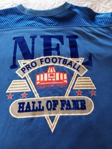 1980s VINTAGE ARTEX SINGLE STITCH NFL PRO FOOTBALL HALL OF FAME JERSEY XL SHIRT  - Picture 1 of 14