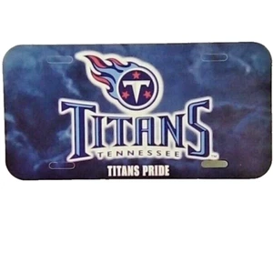 Tennessee Titans Plastic License Plate NEW Titan Pride Blue - Picture 1 of 1