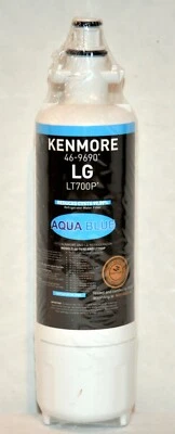 Filtro de agua de repuesto azul aguamarina para LG #LT700P y Kenmore #46-9690 - nuevo/sellado Foto 1 de 3