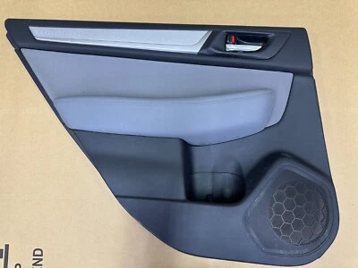 2015 2016 2017 SUBARU LEGACY OUTBACK REAR LH Driver Door Trim Panel Gray OEM - Image 1 of 4