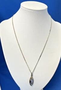 Kit Heath 925 Sterling Silver and Abalone Pendant Necklace - Picture 1 of 11