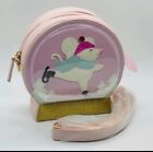 Bath & Body Works SNOWGLOBE MOUSE 🐭 Cosmetic Bag PINK WITH "SNOW" Makeup CUTE!