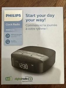 Philips Digital Dual Clock Radio Snooze Alarm Multifunction 3000 Series Timer - Picture 1 of 2