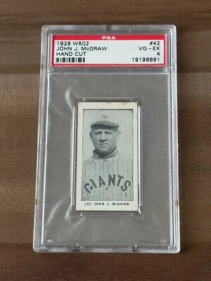 1928 W502 #42 Salón de la fama John McGraw - PSA 4 Foto 1 de 2
