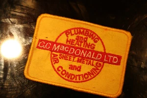 Vintage Shoulder Patche Souvenir Plumbing and heating MAcDonald - Bild 1 von 1