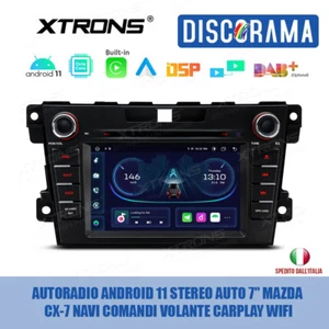 AUTORADIO ANDROID 11 STEREO AUTO 7" MAZDA CX-7 NAVI COMANDI VOLANTE CARPLAY WIFI - Foto 1 di 11