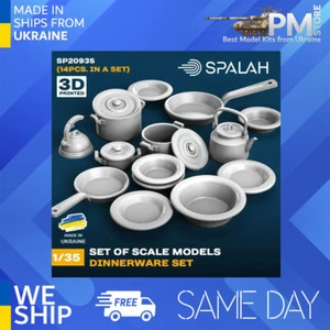 Spalah 20935 1/35 Set of scale models "Dinnerware set", (14 pcs.) - Picture 1 of 2