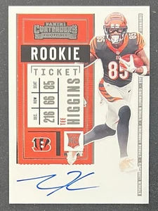 2020 Panini Contenders #113 TEE HIGGINS Rookie Ticket On Card Auto RC BENGALS - Picture 1 of 3