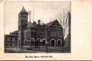 Postal de la oficina de correos Oshkosh, Wisconsin WI UDB - Imagen 1 de 2