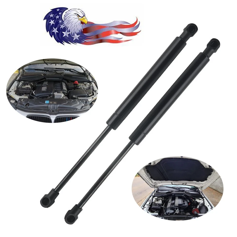 2Pcs Front Bonnet Hood Gas Strut Lift Support Shock For 2004-2009 BMW 525i Sedan Foto 1 de 4