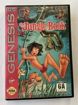 Jungle Book Sega Genesis Cart & Box No Manual Tested -- S2G -- - Image 1 of 3