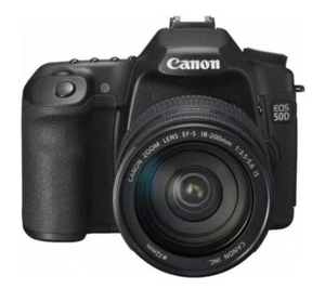 Canon EOS 50D 15.1MP Digital SLR Camera - Black (Kit w/ EF IS 18-200mm Lens) - Picture 1 of 1