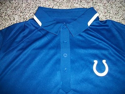 INDIANAPOLIS COLTS Nuevo Con Etiquetas $95 Para Hombres XL Polo Nike Dri-Fit On Field Azul Foto 1 de 3