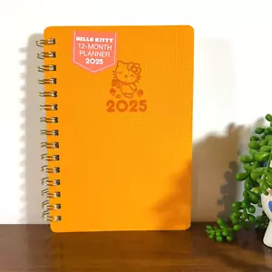 2025 Hello Kitty Planner Agenda Weekly Pages and Monthly Calendars OCS Yellow - Picture 1 of 8