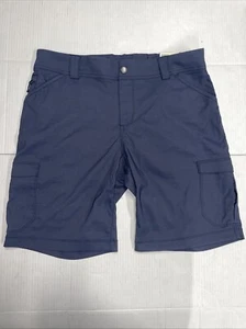 Duluth Trading Dry On The Fly Cargo Shorts Womens 10inch Grey Mid Rise - Picture 1 of 6