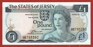 STATES OF JERSEY ND(1976-85) 1£ J. CLENNETT SIGNATURE (PICK#11a) CH CU - Picture 1 of 2