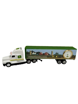 John Deere Freightliner 120 Ertl Semi Truck Trailer Sleeper WITH CLOCK 1/64 RARE - Image 1 of 4