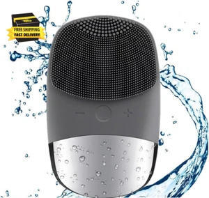 Facial Cleansing Brush,Usb Rechargeble Electric Silicone Face Scrubber,Ipx7 Wate - Picture 1 of 6