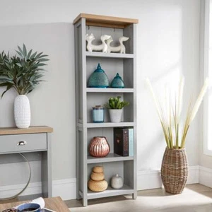 Living Room Furniture Grey Oak Coffee Console TV Stand Solid Bookcase Unit - Picture 1 of 6
