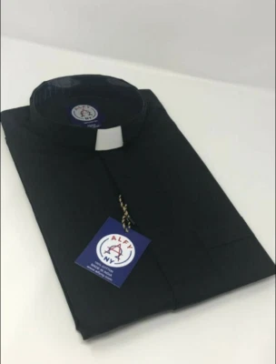 Men's  LONG SLEEVE  Premium CLERGY  Shirts ,CATHOLIC, PRIEST shirts  100% COTTON - Image 1 of 4