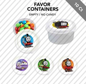 10 Thomas Engines Go Party Favor Small Candy Containers 2.3 oz Fillable Gift - Picture 1 of 1