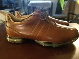 Adidas Shoes Mens 8 Adipure Z Redwood Soft Spikes Golf Sneakers 671117 Brown - Picture 1 of 6