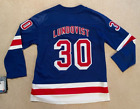 Maillot jeunesse Rangers de la LNH New York bleu Lundquist #30 neuf fanatiques TAILLE L/XL