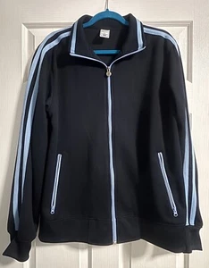 Vintage Men’s Old Navy Track Jacket – Navy Blue w/Lt Blue Stripes – Size Large - Picture 1 of 8