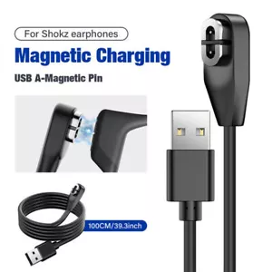 USB Magnetic Earphone Charger Cable For AfterShokz Aeropex AS800/OpenComm ASC100 - Picture 1 of 10