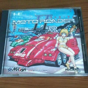 Masaya Moto Roader 2 NEC PC Engine Hu-Card Japanese Retro Game Used from Japan  - Picture 1 of 12
