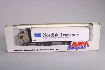 LE2696 AWM AMW SPEZIAL 71235 1:87 Scania 4R remorque frigorifique Nordisk  - Photo 1/4