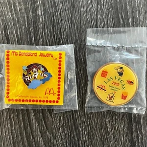 Vintage 1978 + 2002 McDonalds Operators Convention Pins - Brand New NIP MIP! - Picture 1 of 2