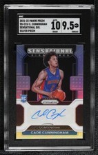 2021 Prizm Sensational Signatures Silver Cade Cunningham SGC 9.5 Rookie Auto RC