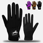 Women Horse Riding Gloves Equestrian Mesh Breathable Lightweight Color Pack 