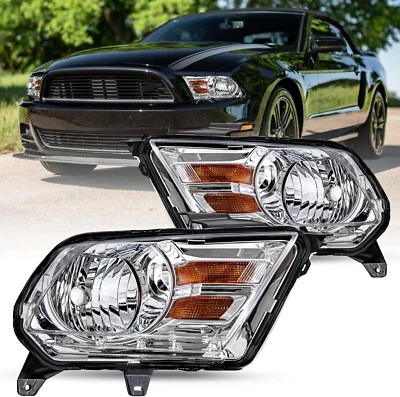 2010 - 2014 年福特野马 10 - 14 车头灯镀铬外壳 — 第 1/4 张图片