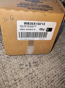 WB36X10213 Genuine OEM GE Microwave Halogen Light Bulb Brand New - Picture 1 of 2