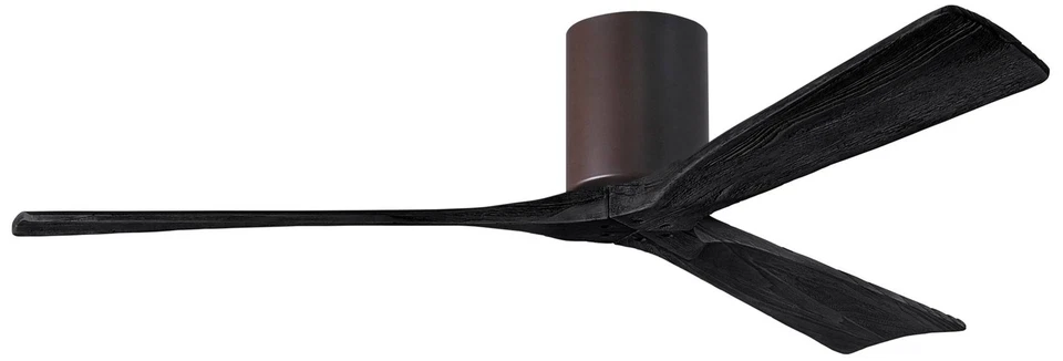 60" Matthews Irene 3H Polished Chrome Hugger Ceiling Fan with Remote - Image 1 of 1