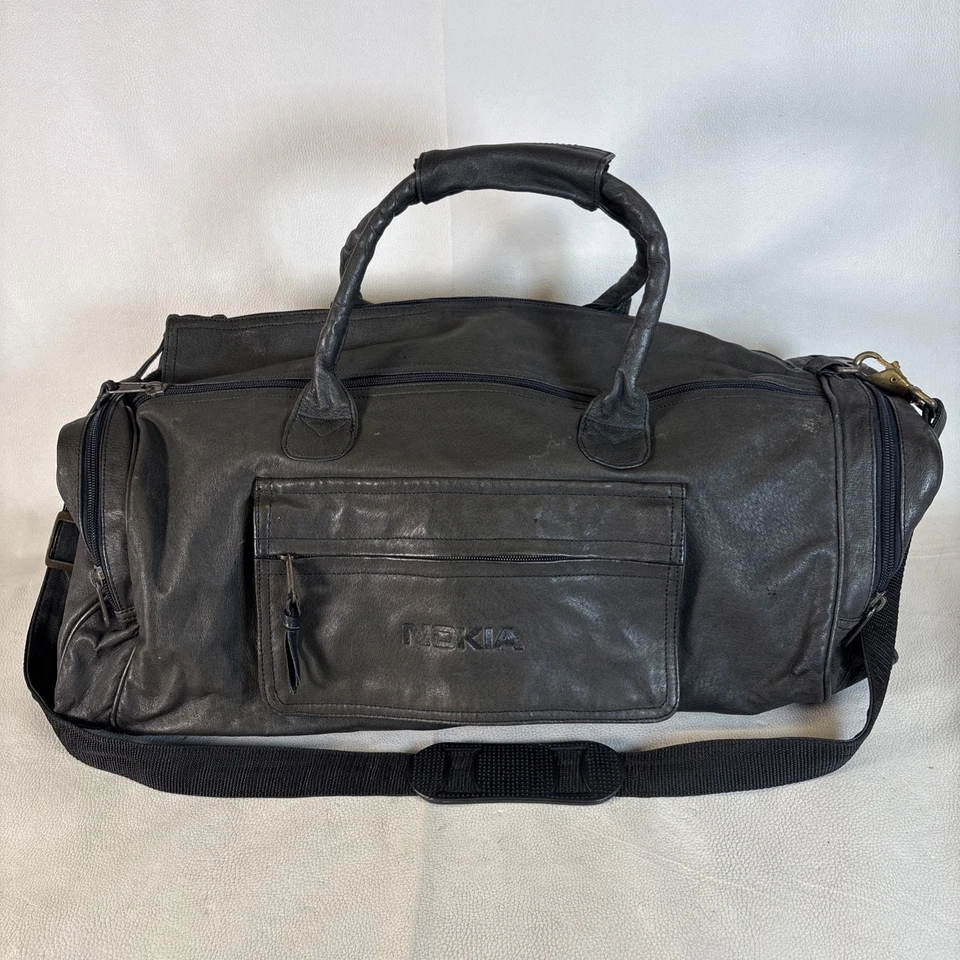 复古真皮行李带诺基亚标志 — 第 1/4 张图片