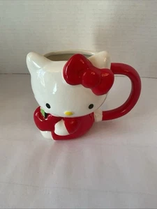 Sanrio Hello Kitty Apfel Kaffeebecher 12 Unzen Rot Keramik 2024 - Bild 1 von 6