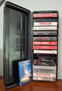 Lot of 15 Cassettes with Storage Case, from the 80's & 90's, Pop & Rock - Picture 1 of 6